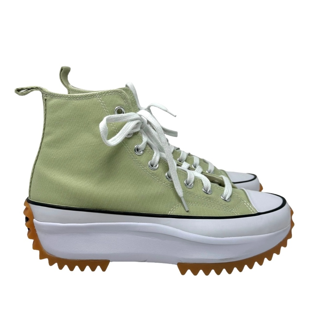 Converse Run Star Hike Platform Women's Size Skate Shoes Canvas Olive A00552C - Picture 3 of 9